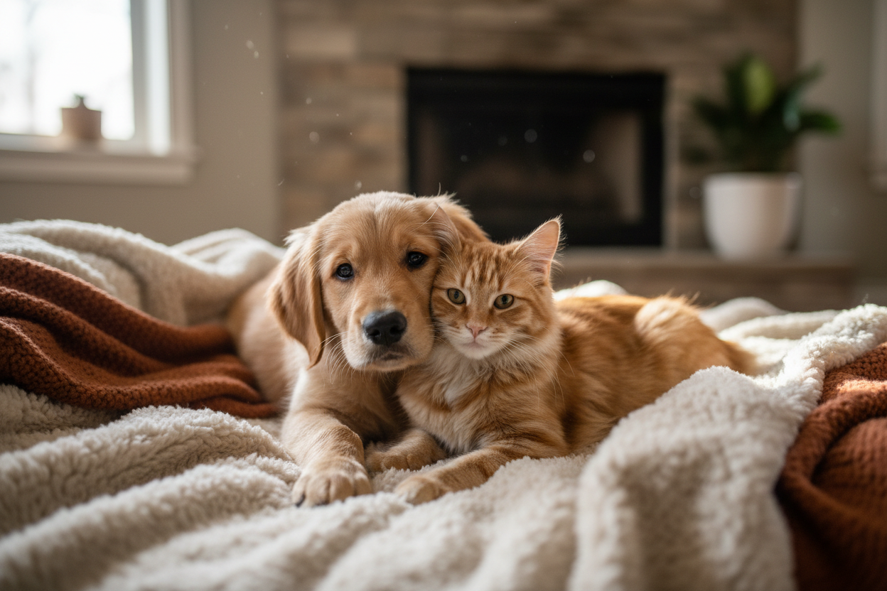 Dog and Cat Together